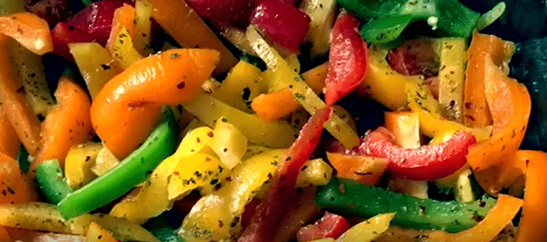 Yummy and Healthy Pasta with Roasted Peppers!